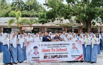 Siswa SMA Negeri 1 Padang Bolak Antusias Ikuti PMI Paluta Goes To School