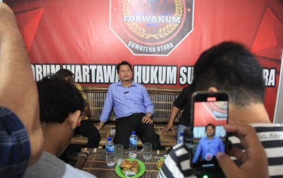 Sambangi Markas Forwakum, Prof Ridha Ajak Wartawan Ikut Benahi Kota Medan