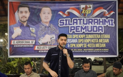Bertemu Kader KNPI se-Kota Medan, El Adrian Shah Jelaskan Visi Pemerataan Pembangunan