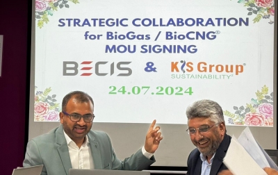 BECIS dan KIS Group Tandatangani MOU Strategis untuk Proyek Biogas dan BioCNG
