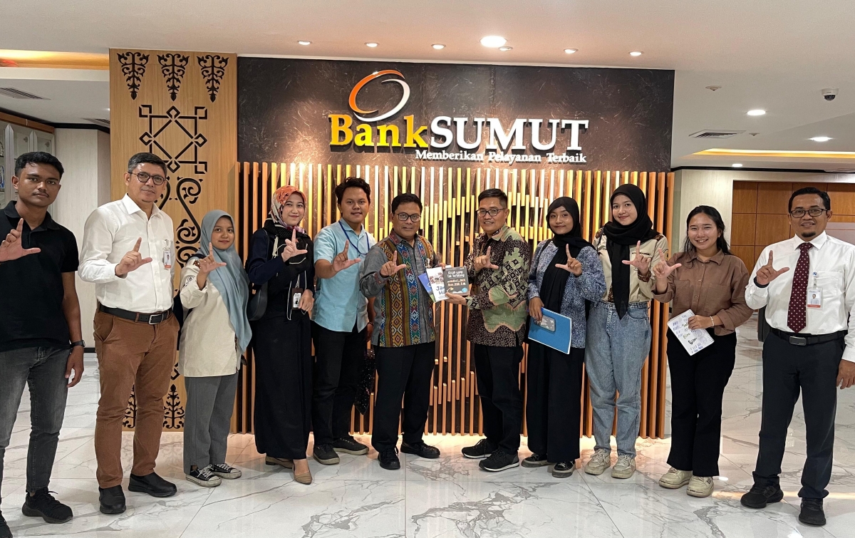 Dirut Bank Sumut Terima Audiensi PPK Ormawa Relawan Perpustakaan