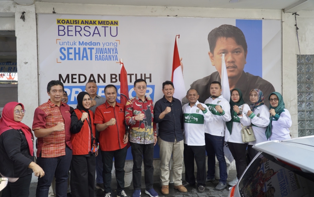 Prof Ridha Siap Berlayar Bersama PDIP -PKB: Kekuatan Baru Wajah Perubahan Medan