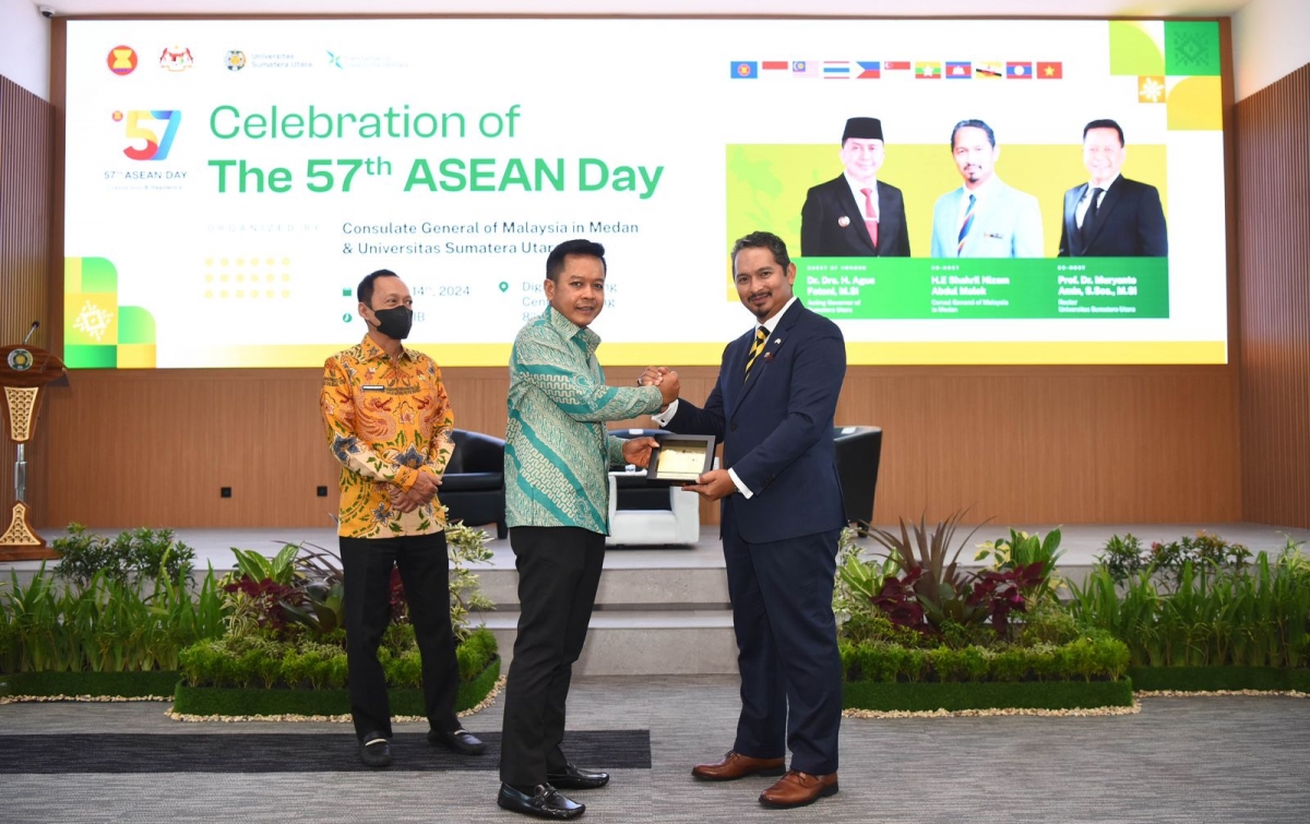 USU dan Konjen Malaysia Rayakan HUT ke-57 ASEAN, Rektor: Kami Mendukung Kolaborasi Pengembangan IPTEK