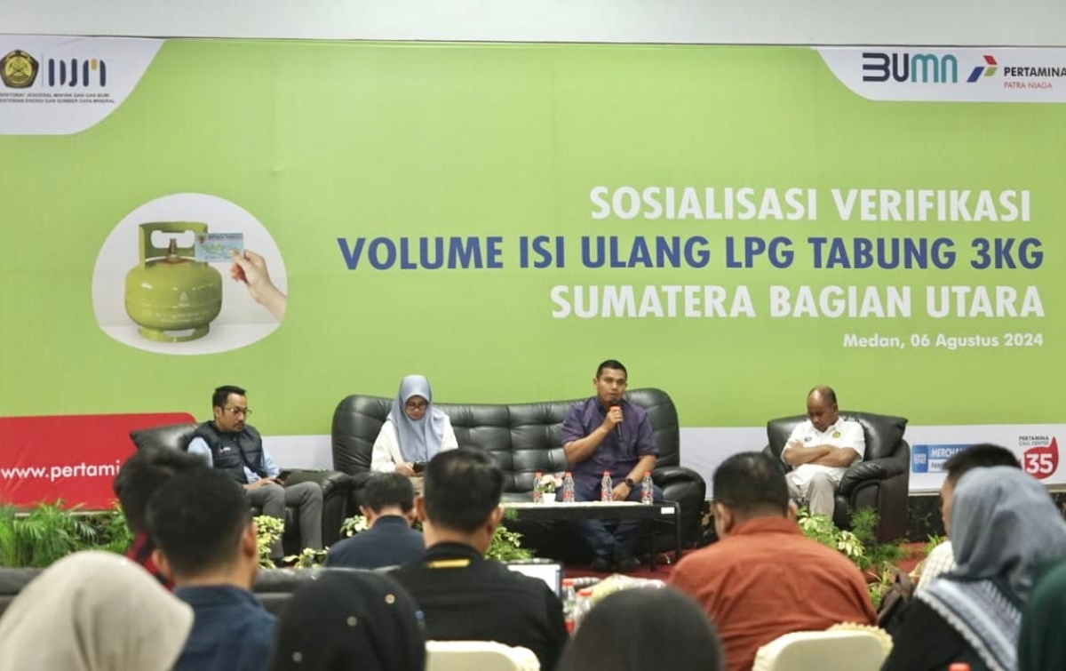 Pertamina Patra Niaga Sumbagut-Dirjen Migas ESDM Sosialisasi Verifikasi Volume Isi Ulang LPG 3 Kg