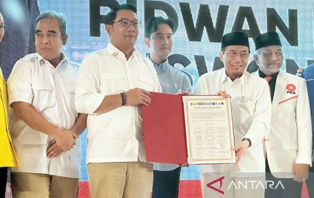 Ridwan Kamil-Suswono Diusung 12 Partai Politik