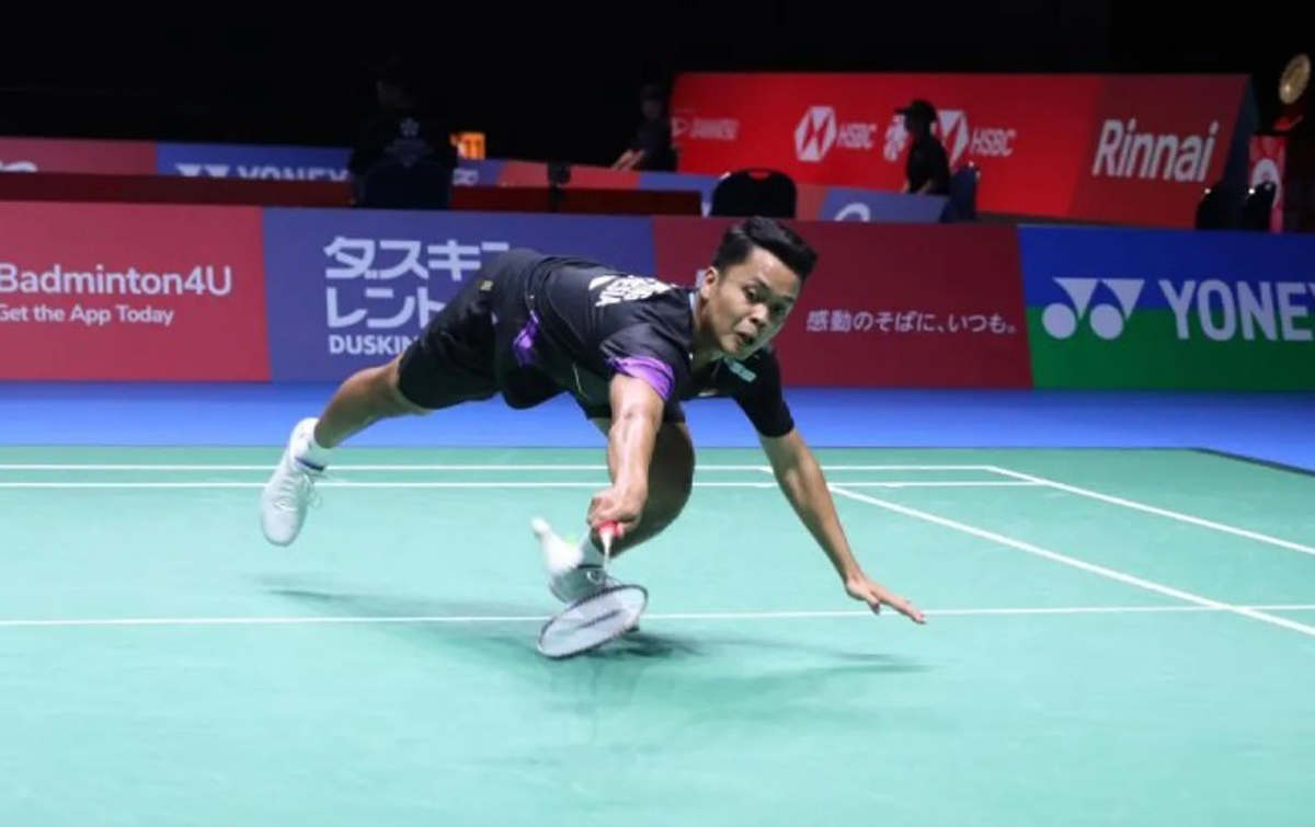 Anthony Ginting Mundur dari Jepang Open Akibat Cedera Kaki