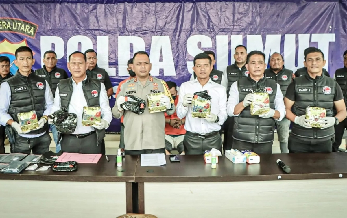 Polres Sergai Ungkap Kasus Narkoba Jaringan Internasional, Pelaku Terancam Hukuman Seumur Hidup