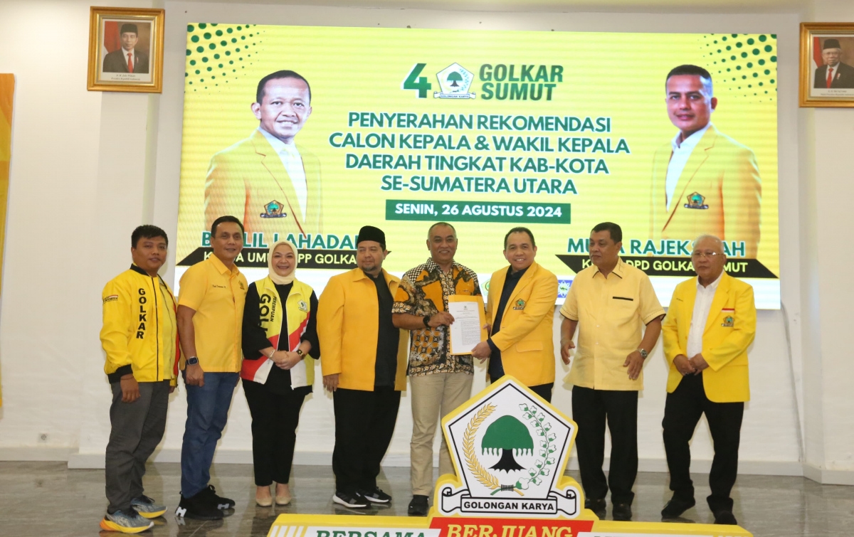 Serahkan B1-KWK ke 17 Bacakada, Golkar Sumut: Kami Dukung Sepenuhnya