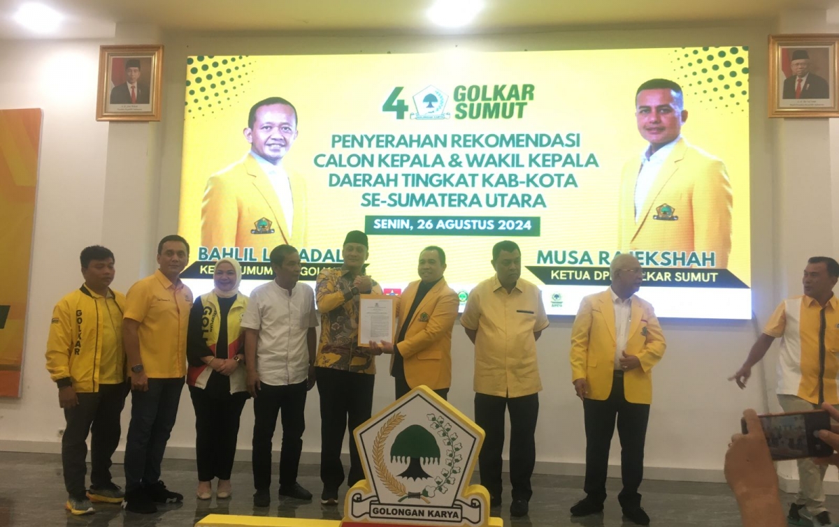 Pilkada Palas Golkar Usung Pasangan Putra Mahkota-Achmad Fauzan