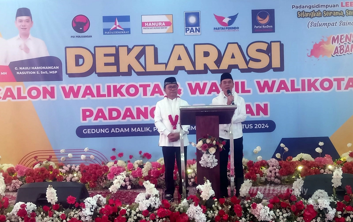 Hapendi-Gempar Diusung 6 Partai untuk Pemilu Wali Kota Sidimpuan