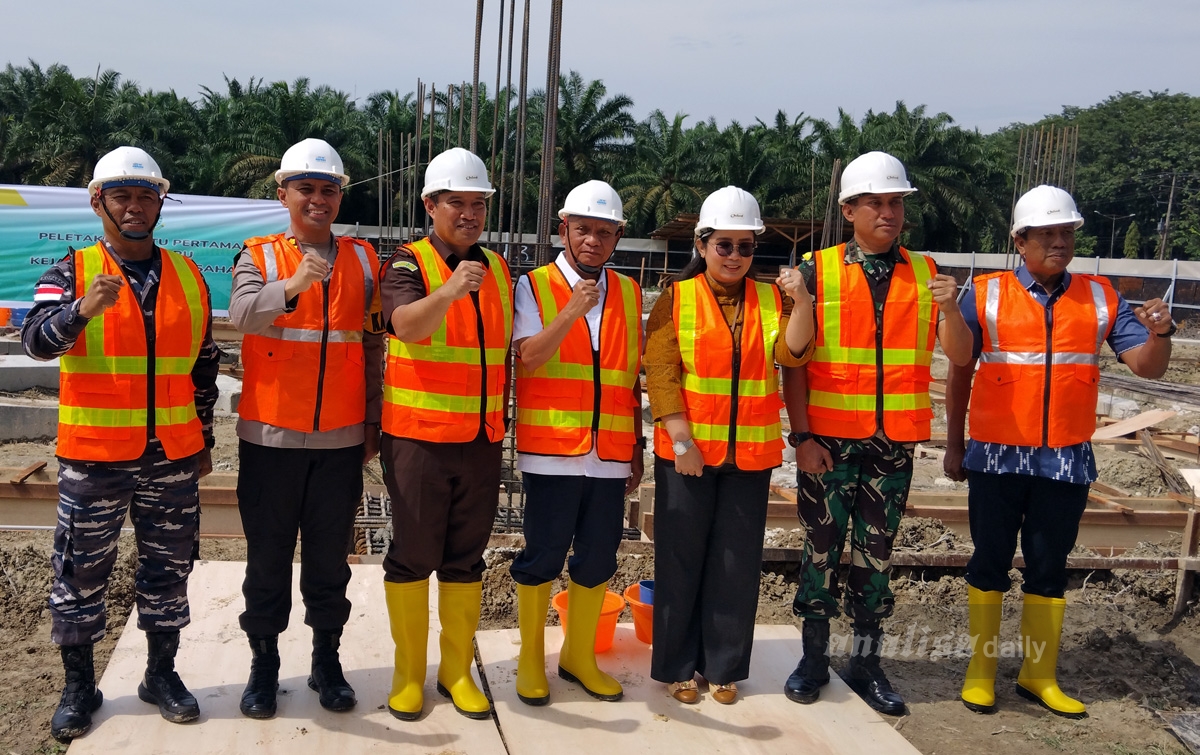 Peletakan Batu Pertama, Kejaksaan Asahan Punya Kantor Baru