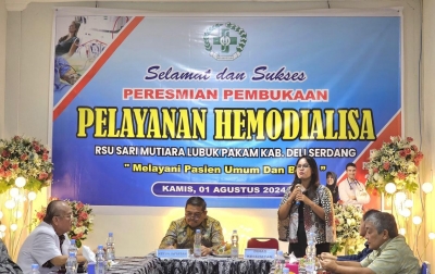RS Sari Mutiara Lubukpakam Resmikan Layanan Pasien Cuci Darah