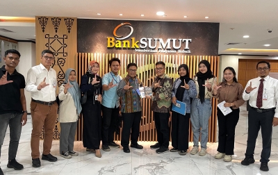 Dirut Bank Sumut Terima Audiensi PPK Ormawa Relawan Perpustakaan