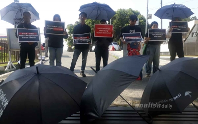 Demonstrasi di Mapolda, Kontras Sumut Berikan Raport Merah