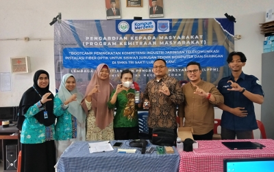 Dosen Prodi Ilmu Komputer Unimed Bekerjasama Nusa Byte Teknologi  Pelatihan dan Uji Kompetensi Instalasi Jaringan Fiber Optik