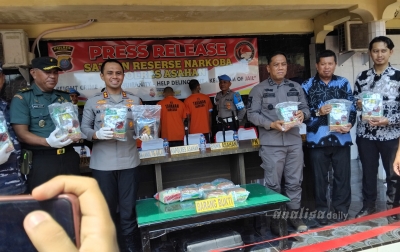 Polres Asahan Ungkap 3 Kasus Peredaran Narkoba 