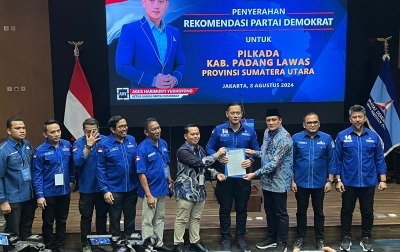 Partai Demokrat Resmi Usung Putra Mahkota-Achmad Fauzan untuk Pilkada Palas