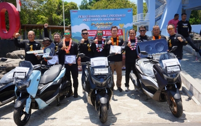 Unit Yamaha NMAX TURBO Produksi Pertama Diserahkan untuk Konsumen Aceh