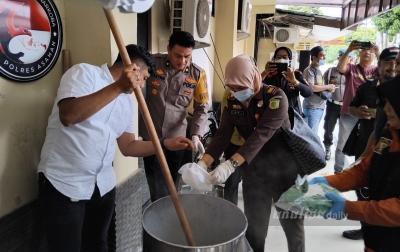 5,4 Kg Sabu Dimusnahkan dari Tiga Orang Tersangka 