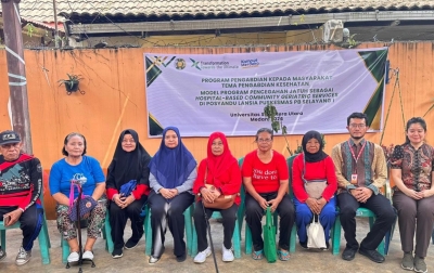 Dosen FK USU Pengabdian Masyarakat, Terapkan Model Program Pencegahan Jatuh sebagai Hospital-Based Community Geriatric Services di Posyandu Lansia