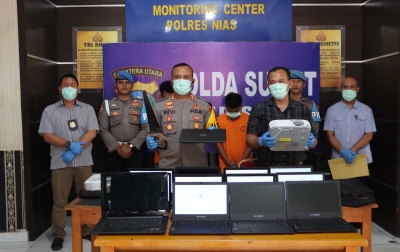 Polres Nias Tangkap Komplotan Maling Gasak Belasan Elektronik Sekolah, 3 Pelaku di Bawah Umur