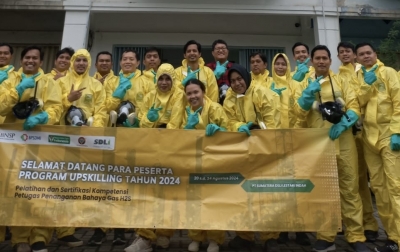 30 Peserta Ikuti Upskilling Petugas Penanganan Bahaya Gas H2S