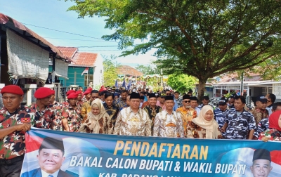 Masyarakat Antar Pasangan HARAPAN Daftar ke KPU, Hamsiruddin: Mohon Maaf Jika Ada Macet