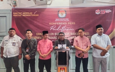 Pendaftaran Calon Bupati dan Wakil Bupati Paluta Ditutup, 3 Paslon Mendaftar