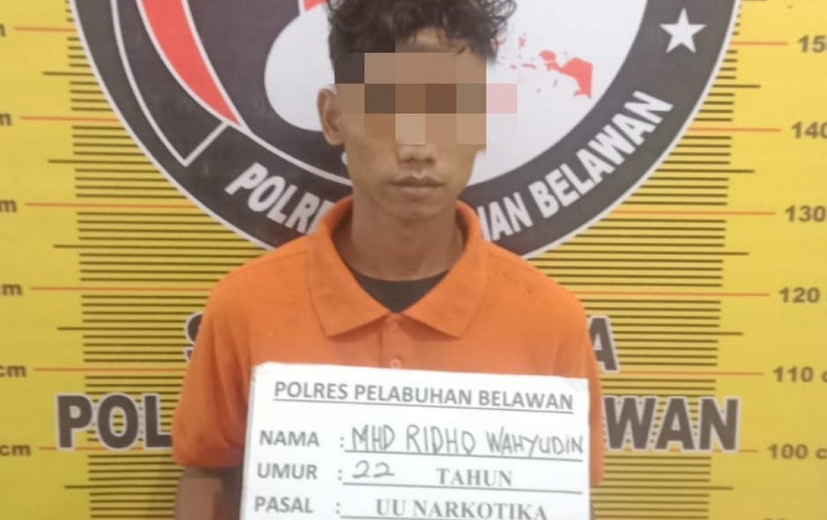 Sat Narkoba Polres Pelabuhan Belawan Tangkap Pengedar Sabu di Jalan Kayu Putih