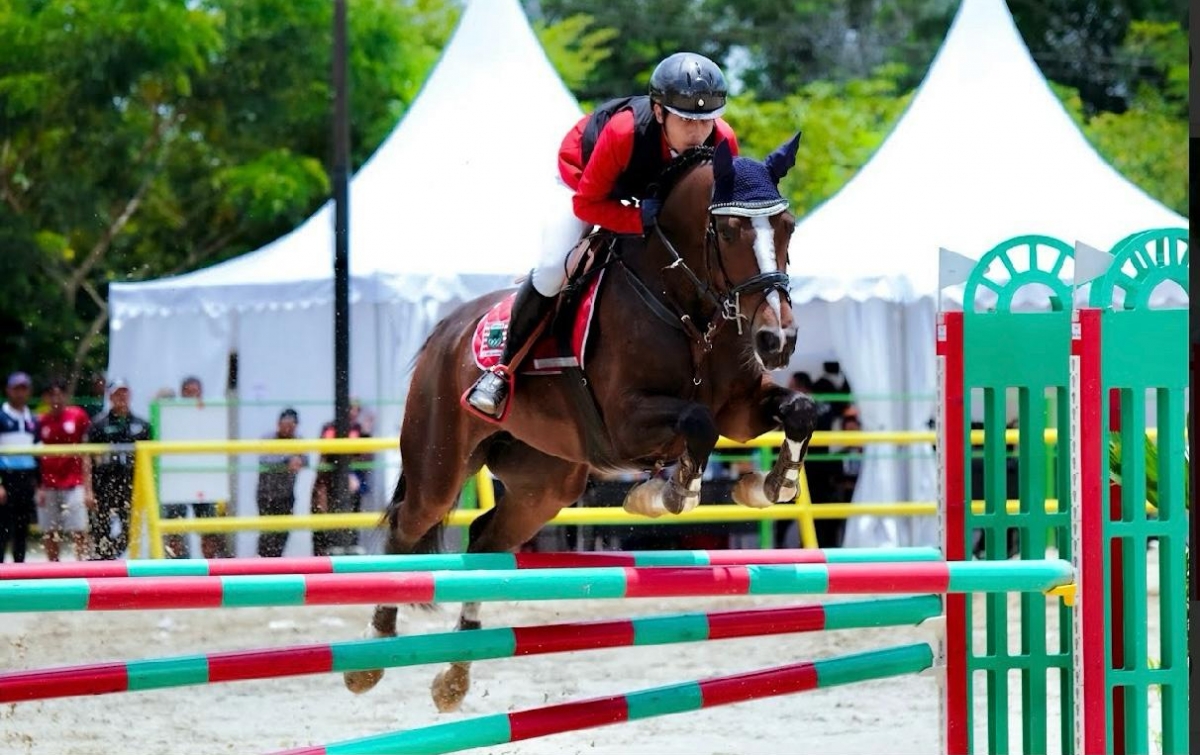 Teuku Rifat Harsya Raih 2 Emas Cabor Berkuda Equestrian, PON XXI 2024