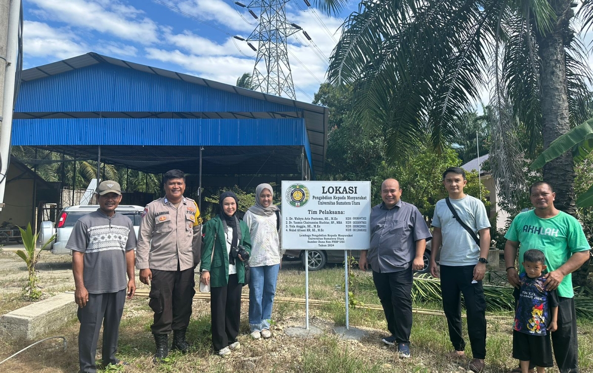 Tim Pengabdian LPPM USU di Desa Tanjung Pasir,  Peningkatan Ekonomi Masyarakat Melalui Pemberdayaan Budidaya Lebah Kelulud