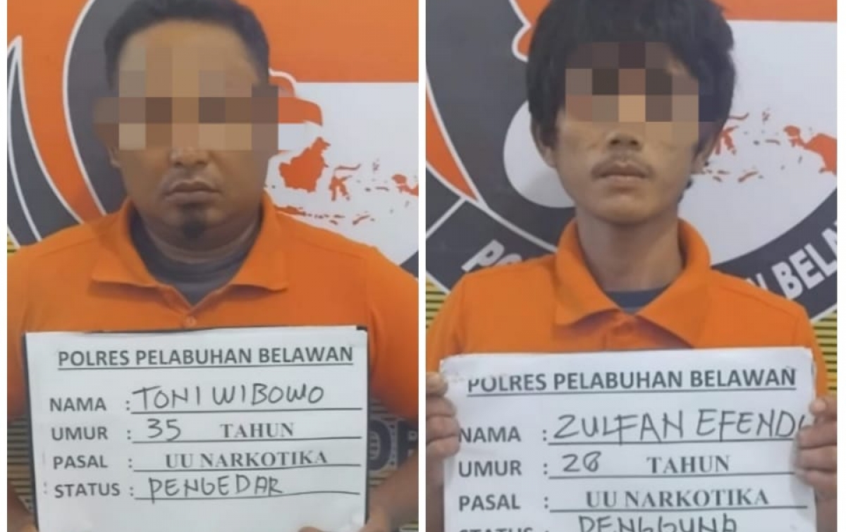 2 Pelaku Narkoba di Kelurahan Terjun Ditangkap