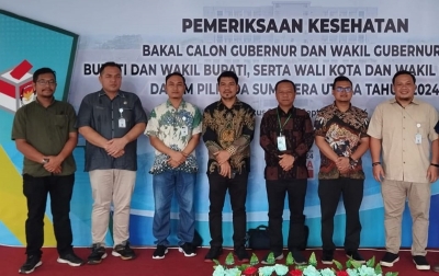 Dua Pasangan Calon Bupati Tapanuli Utara Selesai Pemeriksaan Kesehatan