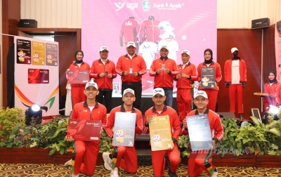 Bank Aceh Luncurkan Jersey Atlet dan ATM Edisi PON