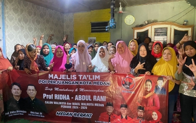 Majelis Ta'lim PDIP Medan Mulai Bergerak Gelar Roadshow Kenalkan Prof Ridha dan Rani