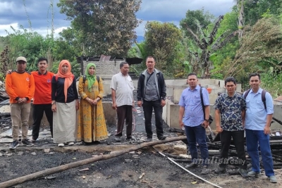 Korban Kebakaran Aek Bilah Dapat Bantuan dari Pemerintah Tapanuli Selatan