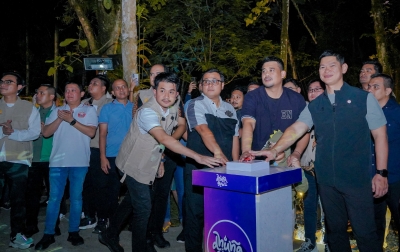 Magical Forest Dhuna Glow, Bobby Nasution Soft Launching Hutan Bercahaya di Medan Zoo