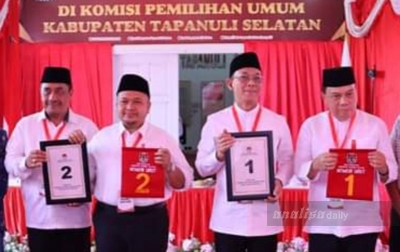 Pilkada Tapanuli Selatan, Gus Irawan-Jafar Syahbuddin Nomor Urut 1, Dolly-Parulian 2