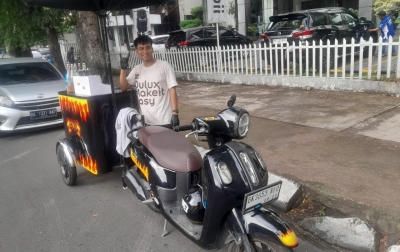 Intip Cara Jarot Memodifikasi Yamaha Fazzio untuk Jualan Kopi