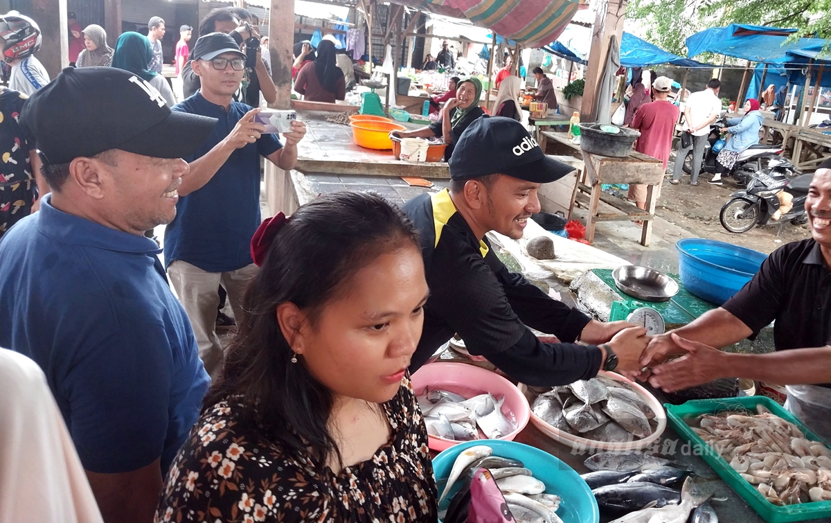 Pasangan IDAMAN Memastikan Tidak Merelokasi Pedagang Pasar Sakti