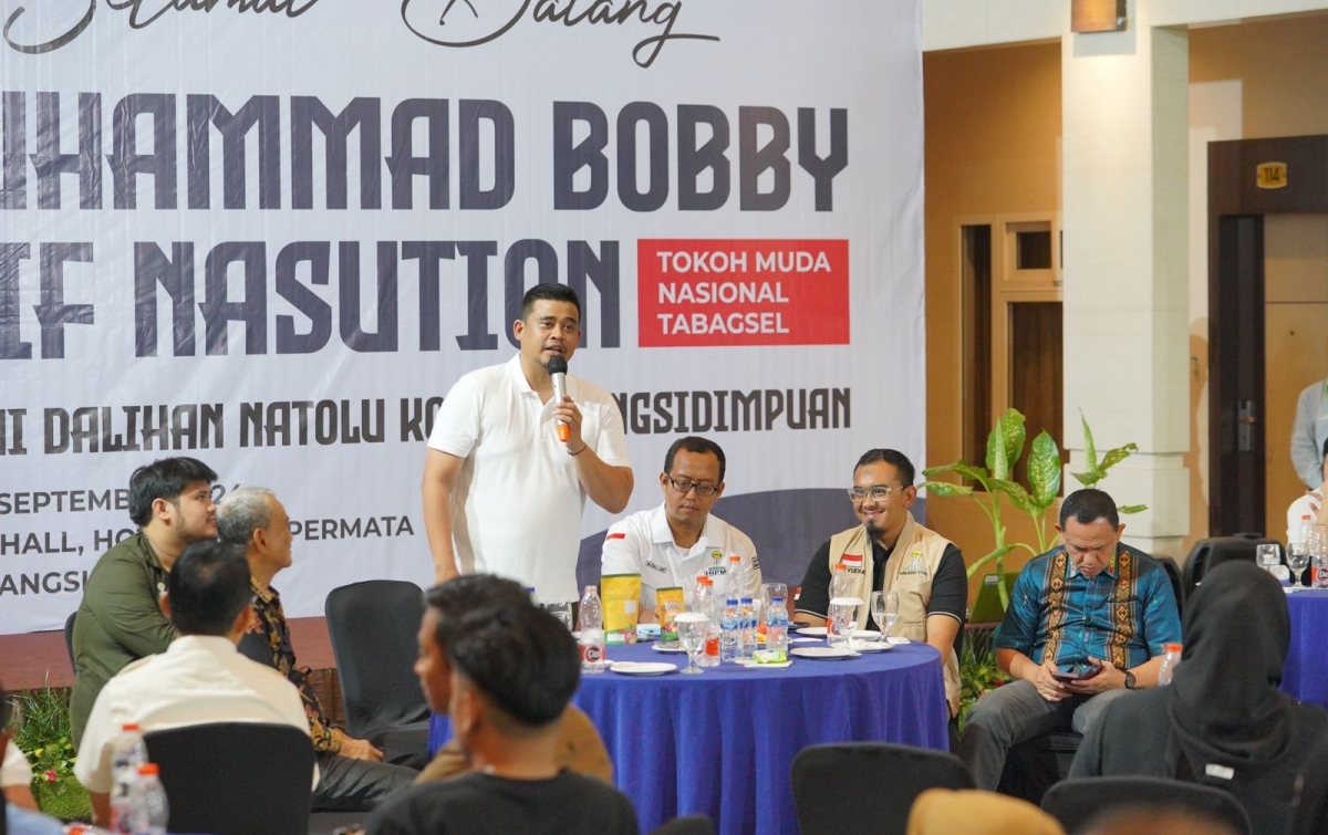 Paparkan Program Kerja Dihadapan HIPMI se-Tabagsel, Bobby: Setiap Kegiatan Wajib Ada Pojok UMKM