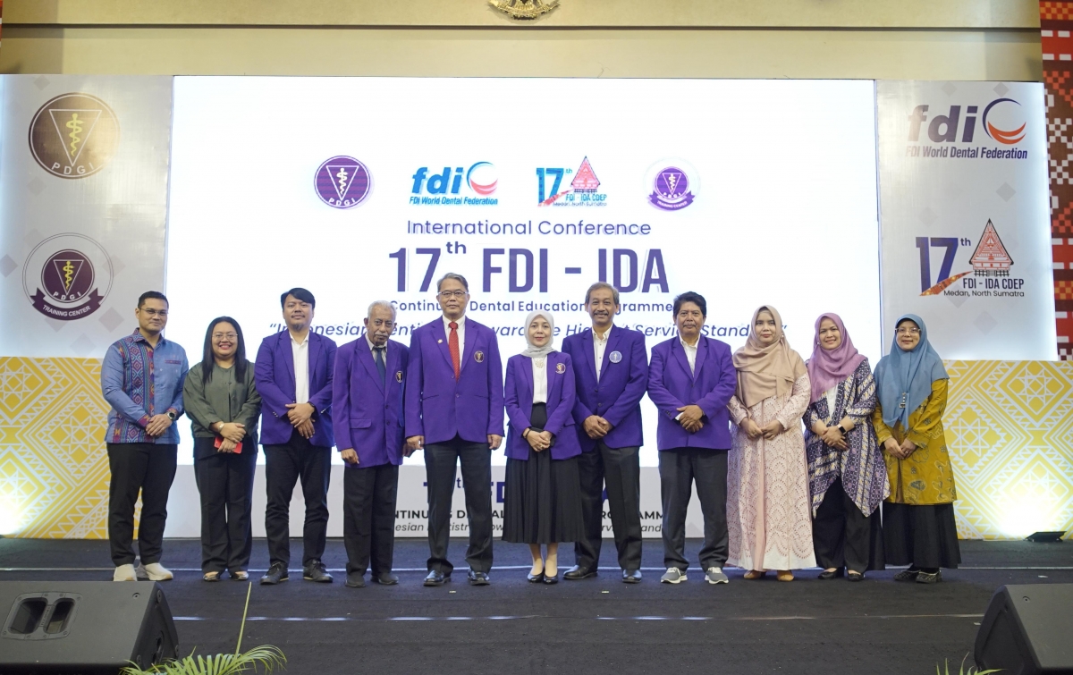 PB PDGI Bersama Cabang Medan Sukses Gelar Simposium Internasional 17th FDI-CDEP 2024