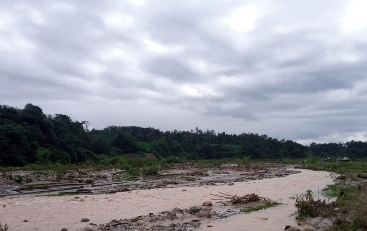 20 Hektare Sawah Luluh Lantak di Lau Bagot Dairi