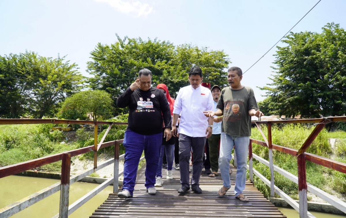 Jemput Aspirasi Masyarakat Batang Kilat, Ridha: Saya Tak Pandai Berjanji, Kita Benahi Medan