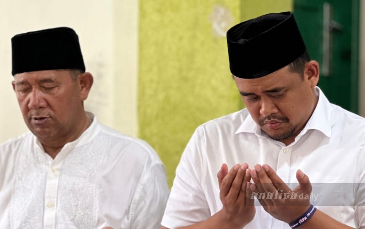 Afandin Sambut Kedatangan Bobby Nasution di Ponpes Ulumul Qur'an Stabat