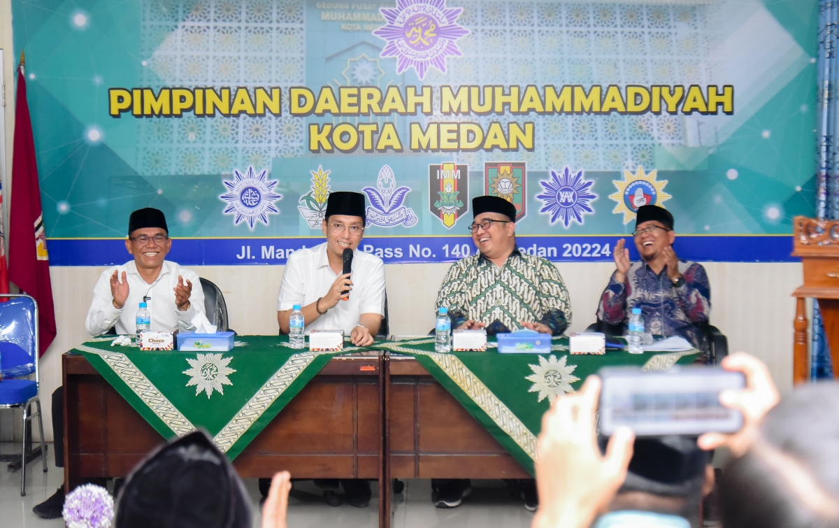 Silaturahmi ke PDM Medan, Rico-Zaki Dapat Pesan dari Ustaz Maulana Siregar