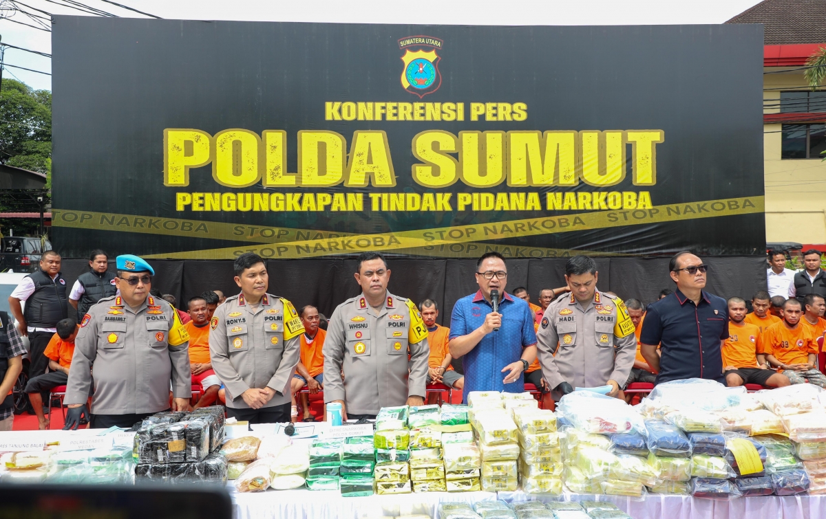 Kurun Waktu 46 Hari, Polda Sumut Ungkap 673 kasus, Selamatkan 1,7 Juta Jiwa