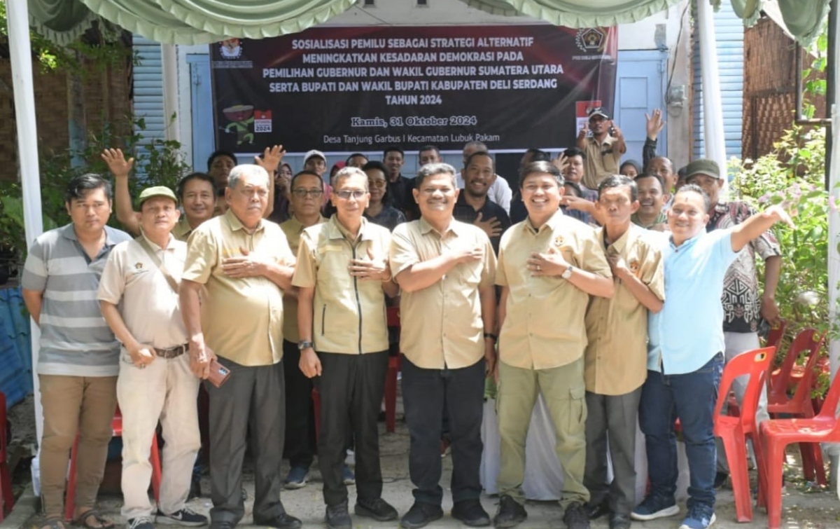 KPU dan PWI Deliserdang Sosialisasi Pilkada Serentak di Lubukpakam