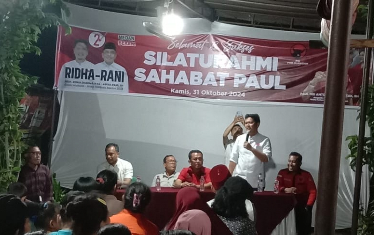 Ridha Pompa Semangat Sahabat Paul, Medan Tak Boleh Miskin Lagi