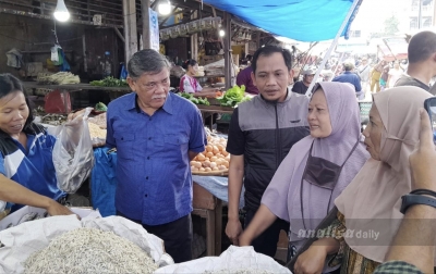 Yusuf-Bayu Janji Benahi Pasar Rakyat Tanjungmorawa